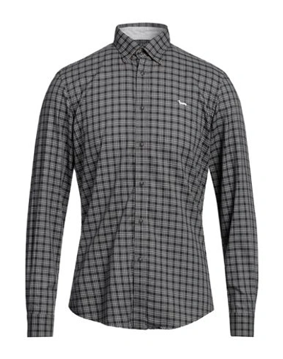 Shop Harmont & Blaine Man Shirt Black Size Xxl Cotton