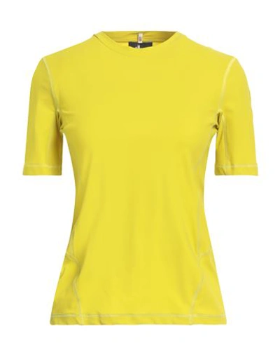 Shop Moncler Grenoble Woman T-shirt Acid Green Size M Polyamide, Elastane