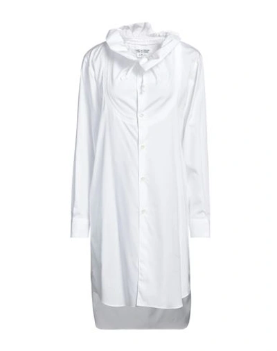 Shop Comme Des Garçons Woman Mini Dress White Size L Cotton