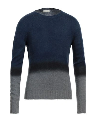 Shop Etro Man Sweater Navy Blue Size M Cashmere