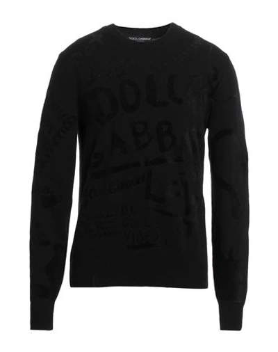 Shop Dolce & Gabbana Man Sweater Black Size 42 Wool