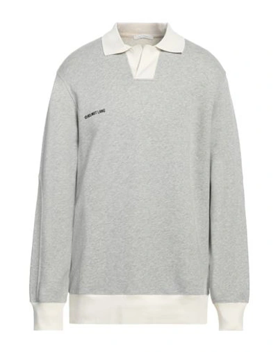 Shop Helmut Lang Man Sweatshirt Grey Size L Cotton