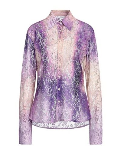 Shop Acne Studios Woman Shirt Purple Size 8 Polyester