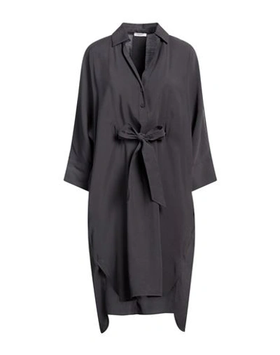 Shop Peserico Woman Mini Dress Steel Grey Size 6 Modal, Polyester