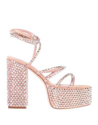 Shop Paris Texas Woman Sandals Blush Size 7.5 Leather In Pink