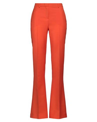 Shop Versace Woman Pants Orange Size 4 Mohair Wool, Virgin Wool