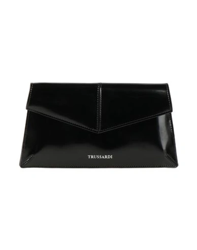 Shop Trussardi Woman Handbag Black Size - Ovine Leather