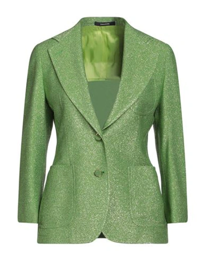 Shop Tagliatore 02-05 Woman Blazer Green Size 4 Viscose, Polyester, Polyamide, Elastane