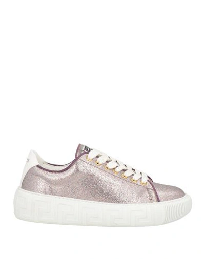 Shop Versace Woman Sneakers Light Pink Size 6.5 Calfskin
