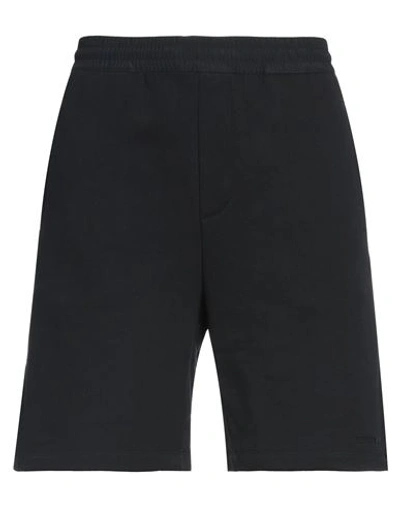 Shop Emporio Armani Man Shorts & Bermuda Shorts Midnight Blue Size L Cotton, Polyester