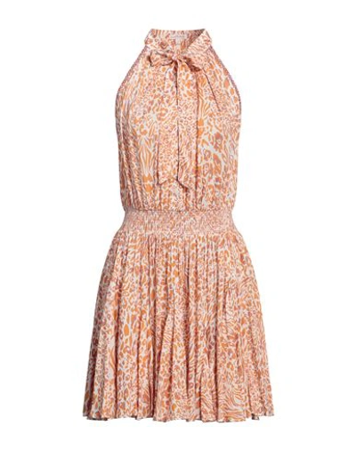 Shop Poupette St Barth Woman Mini Dress Mandarin Size L Viscose