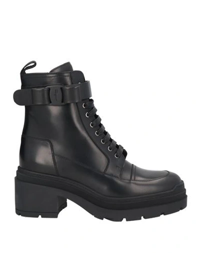 Shop Ferragamo Woman Ankle Boots Black Size 5.5 Calfskin