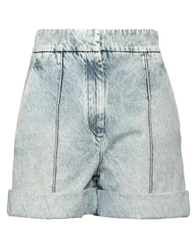 Shop Brunello Cucinelli Woman Denim Shorts Blue Size 6 Cotton, Brass