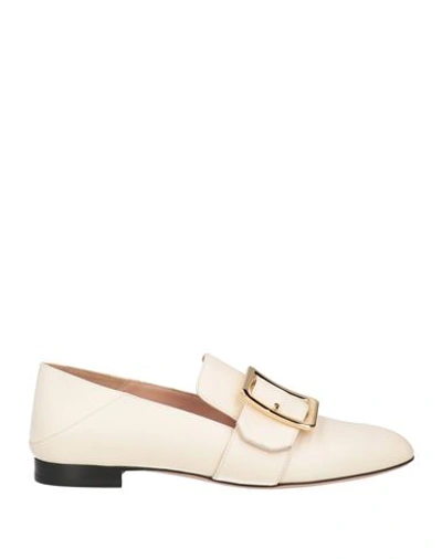 Shop Bally Woman Loafers Ivory Size 7.5 Calfskin In White