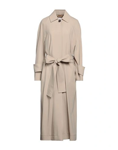 Shop Ferragamo Woman Overcoat & Trench Coat Beige Size 4 Virgin Wool