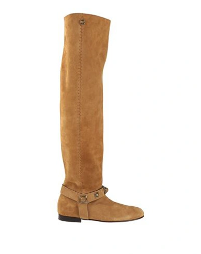Shop Etro Woman Boot Ocher Size 7 Leather In Yellow