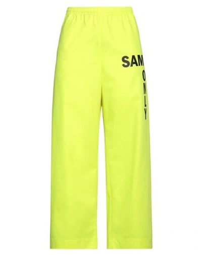 Shop Acne Studios Woman Pants Yellow Size M Polyester, Lyocell