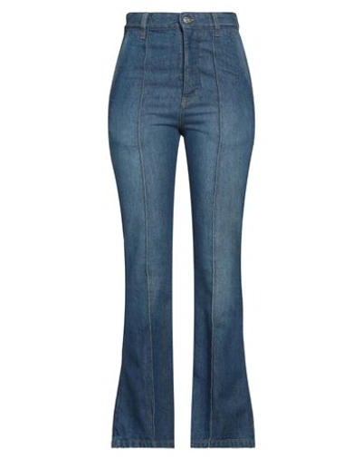 Shop Victoria Beckham Woman Jeans Blue Size 29 Cotton