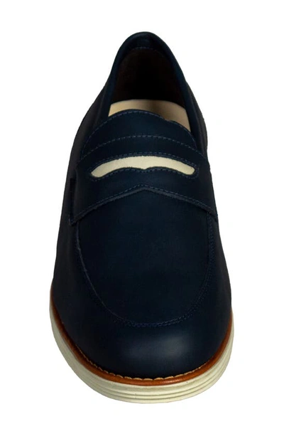 Shop Sandro Moscoloni Natal Penny Loafer In White Navy