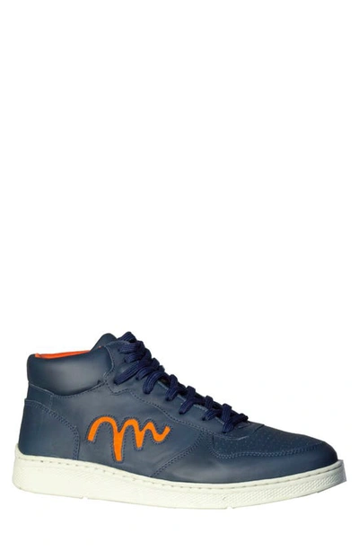 Shop Sandro Moscoloni Franca Sneaker In Navy Orange