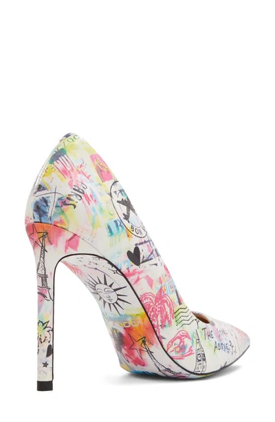 Aldo Stessy 2.0 Pointed Toe Pump In Ivory Multi