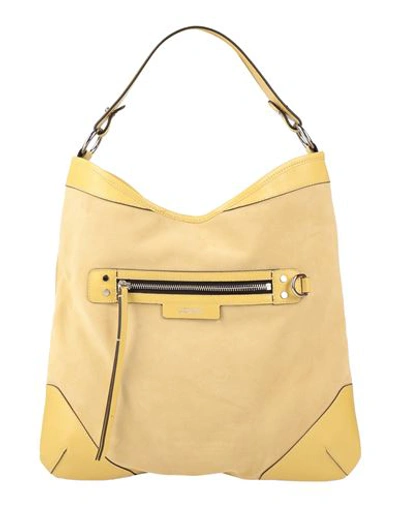 Shop Isabel Marant Woman Handbag Light Yellow Size - Calfskin