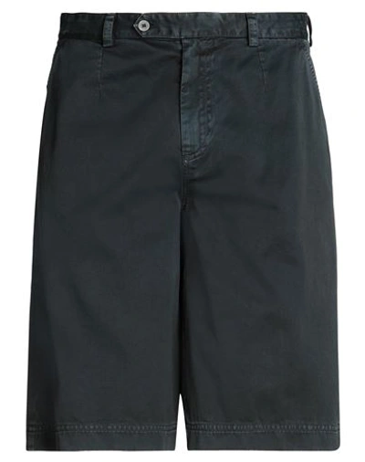 Shop Dolce & Gabbana Man Shorts & Bermuda Shorts Navy Blue Size 38 Cotton