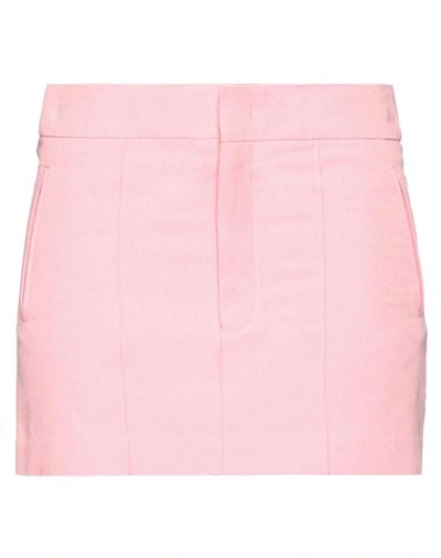 Shop Isabel Marant Woman Mini Skirt Pink Size 8 Viscose, Cotton