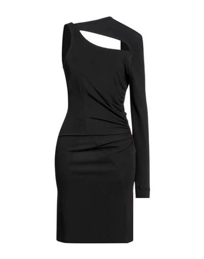 Shop Victoria Beckham Woman Mini Dress Black Size 6 Viscose