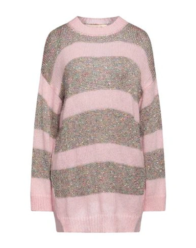 Marni Woman Sweater Pink Size 10 Polyamide, Mohair Wool, Virgin Wool, Wool In Pink