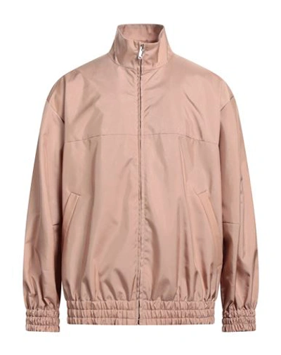 Shop Valentino Garavani Man Jacket Blush Size 36 Polyamide In Pink
