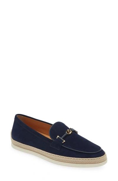Shop Tod's Chain Loafer In Galassia Scuro