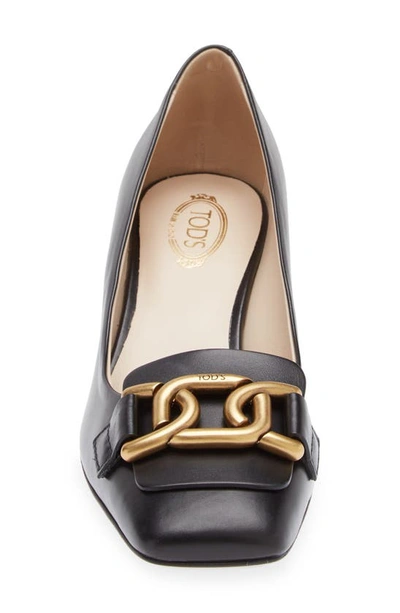 Tod's Kate 50mm Leather Pumps In Nero