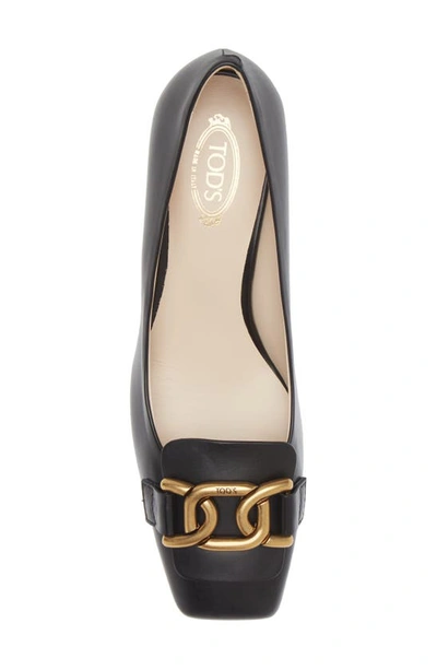 Tod's Kate 50mm Leather Pumps In Nero