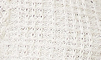 French Connection Metallic Cotton Blend Cardigan In Classic Cr