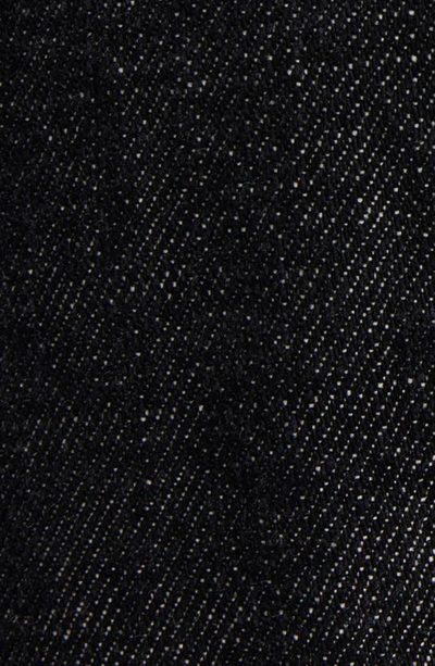 Alaïa Cotton Denim Round Jeans In Denim Noir
