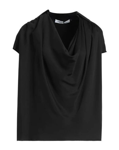 Shop Trussardi Woman Top Black Size 8 Viscose