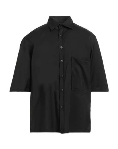Shop Costumein Man Shirt Black Size 40 Virgin Wool