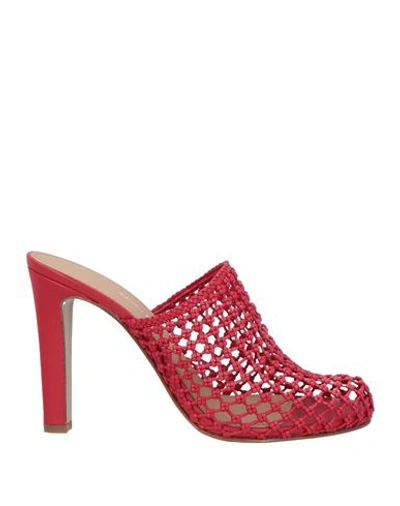 Shop Ferragamo Woman Mules & Clogs Red Size 8 Leather