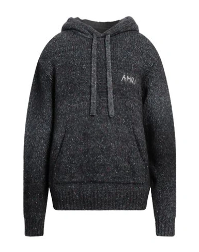 Shop Amiri Man Sweater Steel Grey Size L Cotton, Polyamide, Alpaca Wool, Polyester