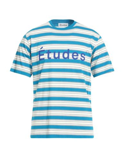 Shop Etudes Studio Études Man T-shirt Azure Size L Cotton In Blue