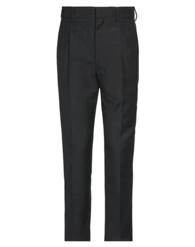 Shop Prada Man Pants Steel Grey Size 34 Mohair Wool, Wool