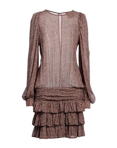 Shop Aniye By Woman Mini Dress Beige Size 8 Viscose