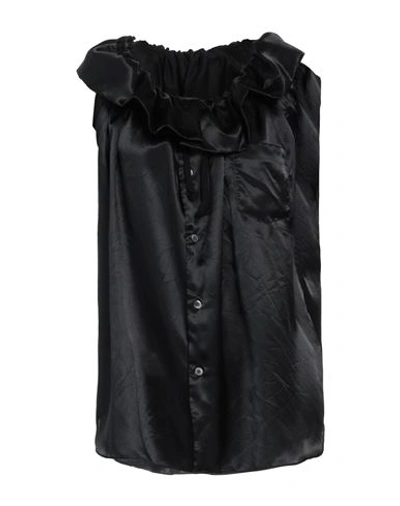 Shop Comme Des Garçons Woman Shirt Black Size M Polyester