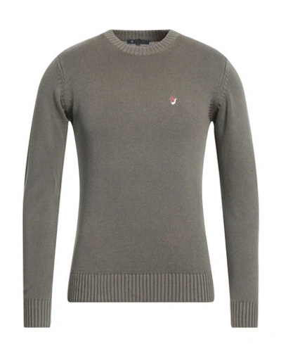 Shop Avignon Man Sweater Military Green Size S Cotton