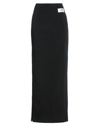 Shop Dolce & Gabbana Woman Maxi Skirt Black Size 6 Acetate, Polyamide, Silk, Elastane
