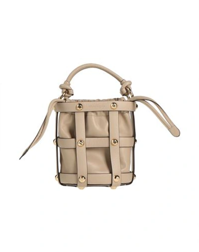 Shop Ferragamo Woman Handbag Beige Size - Calfskin