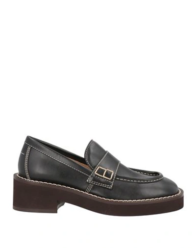 Shop Maison Margiela Woman Loafers Dark Brown Size 11 Soft Leather