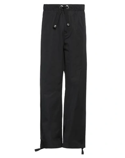Versace Man Pants Black Size 36 Cotton, Viscose In Black
