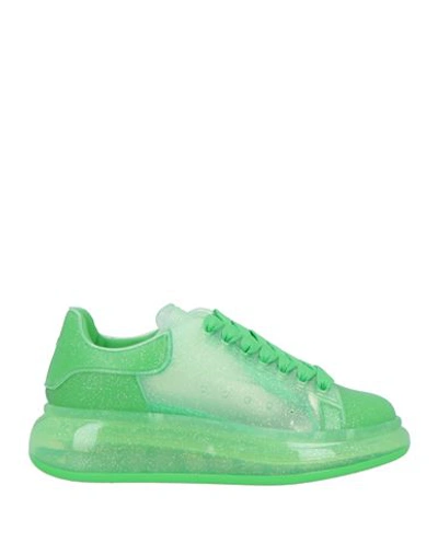 Shop Alexander Mcqueen Woman Sneakers Green Size 7 Thermoplastic Polyurethane